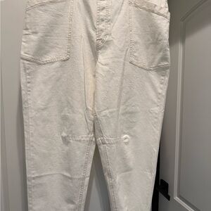 Frye Women's Cream Barrel Jeans